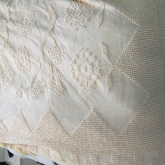 Vintage Bates George Washinton's Choice Chenille Bedspread Flaws - Picture 11 of 17